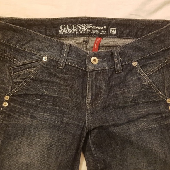 Premium GUESS Women's Starlet Slimboot Jeans - Blue 26 - Picture 9 of 15